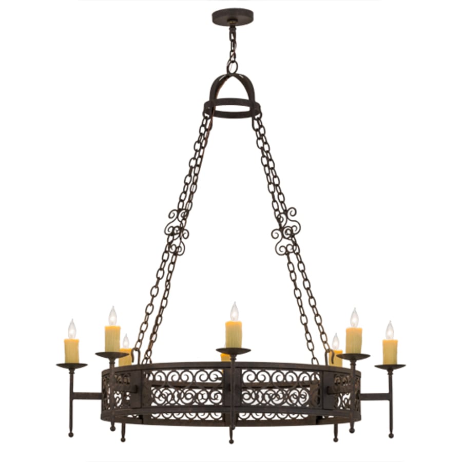 Meyda Tiffany Toscano 8 Light 48" Wide Taper Candle Style Chandelier