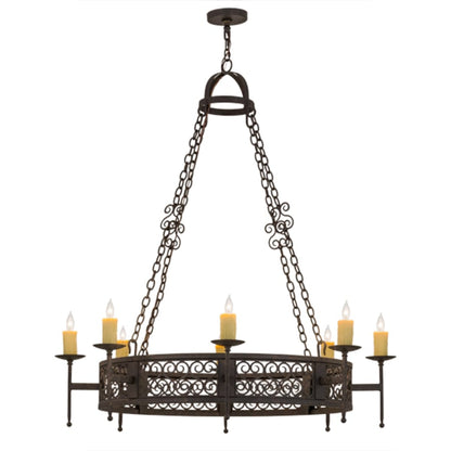 Meyda Tiffany Toscano 8 Light 48" Wide Taper Candle Style Chandelier