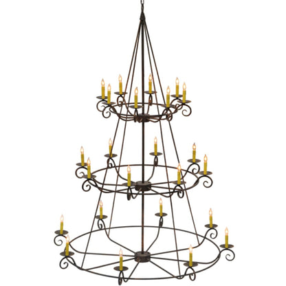 Meyda Tiffany Estrella 24 Light 60" Wide Taper Candle Style Chandelier