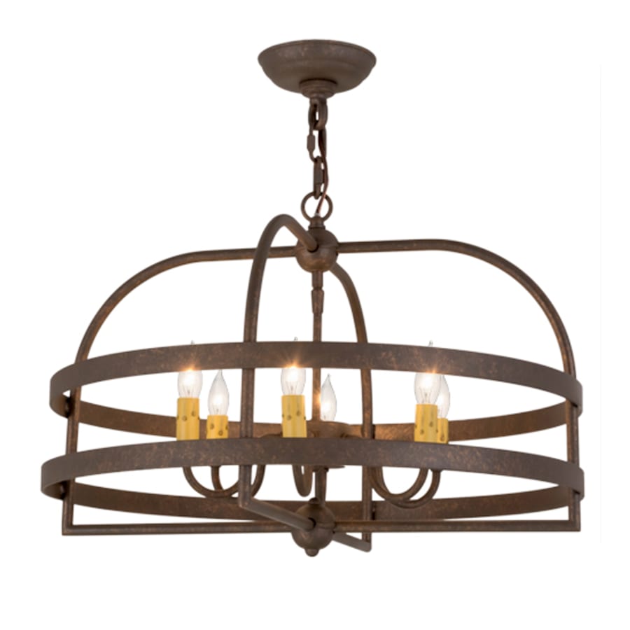 Meyda Tiffany Aldari 6 Light 22" Wide Taper Candle Style Chandelier