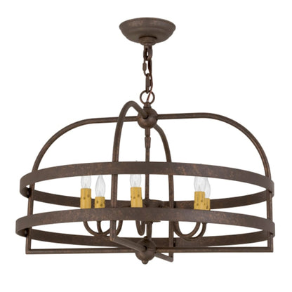 Meyda Tiffany Aldari 6 Light 22" Wide Taper Candle Style Chandelier