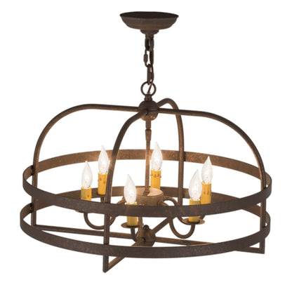 Meyda Tiffany Aldari 6 Light 22" Wide Taper Candle Style Chandelier