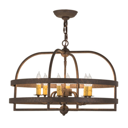 Meyda Tiffany Aldari 6 Light 22" Wide Taper Candle Style Chandelier