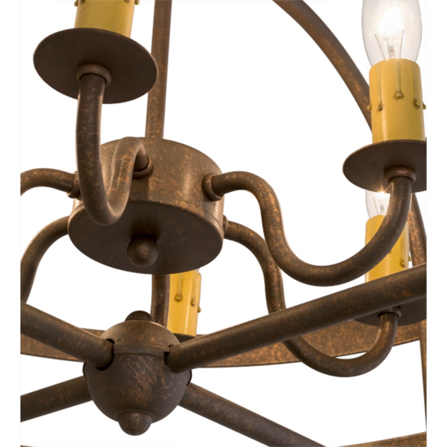 Meyda Tiffany Aldari 6 Light 22" Wide Taper Candle Style Chandelier