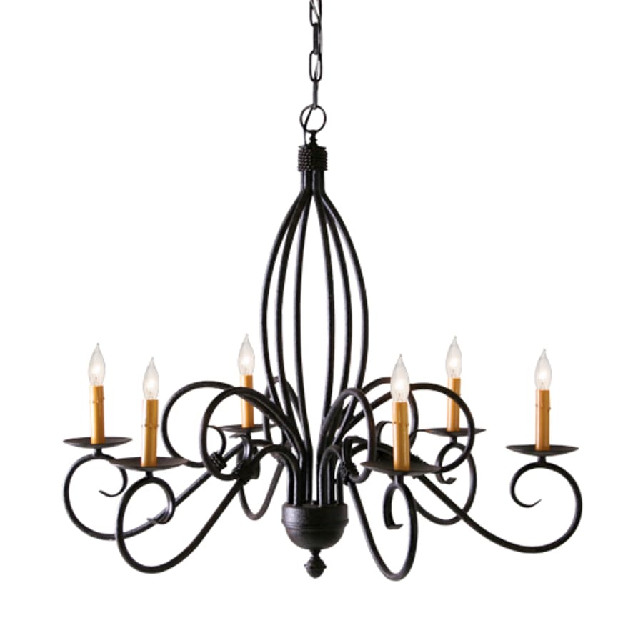 Meyda Tiffany Squire 6 Light 36" Wide Taper Candle Style Chandelier