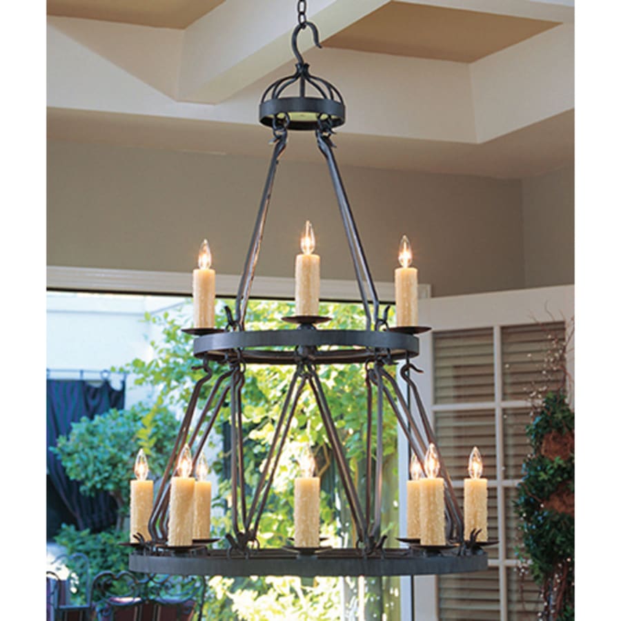 Meyda Tiffany Lakeshore 12 Light 36" Wide Taper Candle Style Chandelier