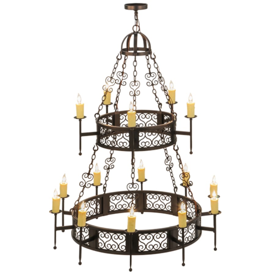 Meyda Tiffany Toscano 15 Light 48" Wide Taper Candle Style Chandelier