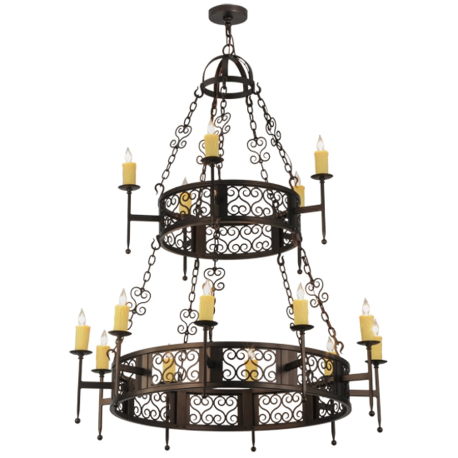 Meyda Tiffany Toscano 15 Light 48" Wide Taper Candle Style Chandelier