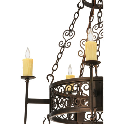Meyda Tiffany Toscano 15 Light 48" Wide Taper Candle Style Chandelier