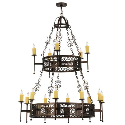 Meyda Tiffany Toscano 15 Light 48" Wide Taper Candle Style Chandelier