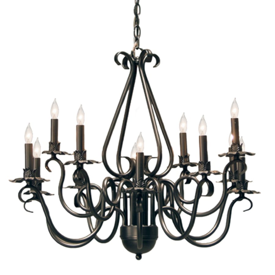 Meyda Tiffany Caleb 12 Light 30" Wide Taper Candle Style Chandelier
