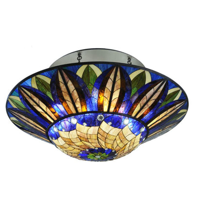 Meyda Tiffany Tampa Bay 12 Light 60" Wide Semi-Flush Bowl Ceiling Fixture - Oil Rubbed Bronze Finish