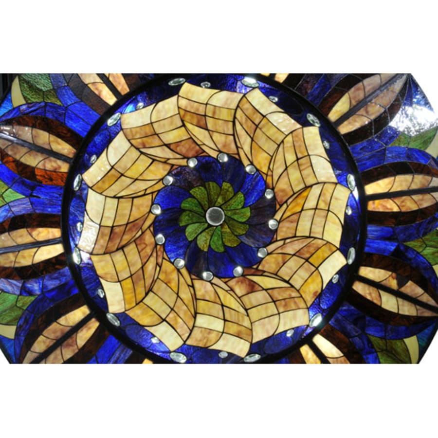 Meyda Tiffany Tampa Bay 12 Light 60" Wide Semi-Flush Bowl Ceiling Fixture - Oil Rubbed Bronze Finish