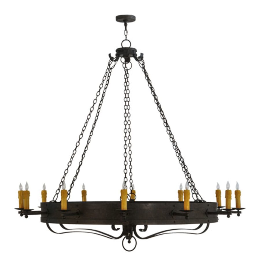 Meyda Tiffany Parnella 12 Light 72" Wide Taper Candle Style Chandelier