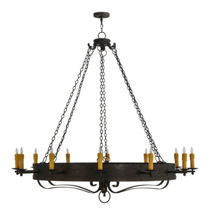 Meyda Tiffany Parnella 12 Light 72" Wide Taper Candle Style Chandelier