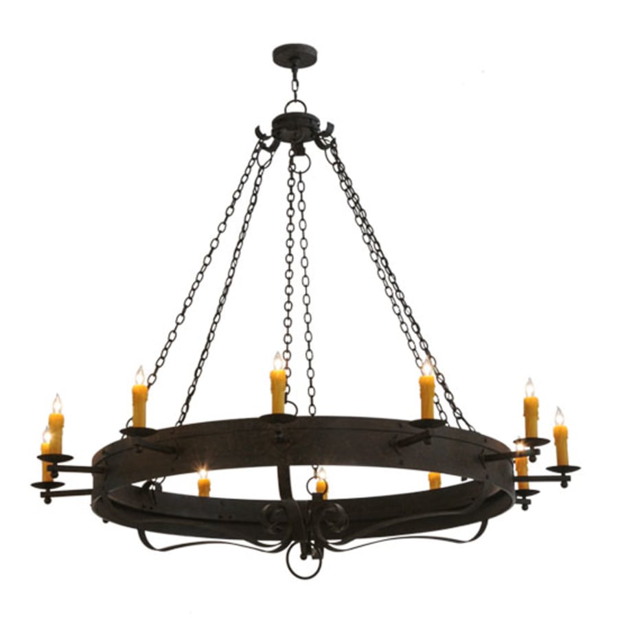 Meyda Tiffany Parnella 12 Light 72" Wide Taper Candle Style Chandelier