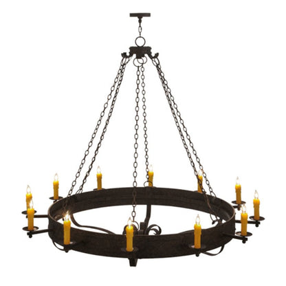 Meyda Tiffany Parnella 12 Light 72" Wide Taper Candle Style Chandelier