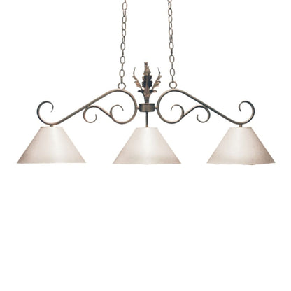 Meyda Tiffany Bristol 3 Light 48" Wide Linear Pendant