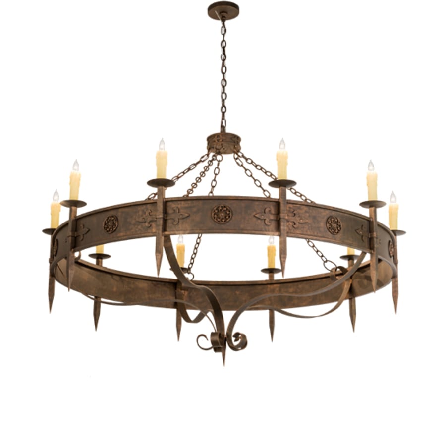 Meyda Tiffany Calandra 10 Light 66" Wide Taper Candle Style Chandelier
