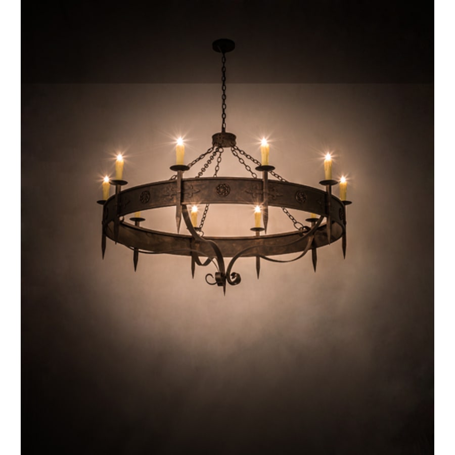 Meyda Tiffany Calandra 10 Light 66" Wide Taper Candle Style Chandelier