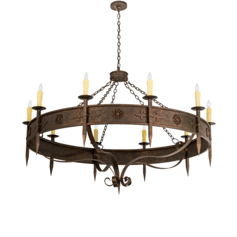 Meyda Tiffany Calandra 10 Light 66" Wide Taper Candle Style Chandelier