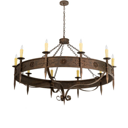Meyda Tiffany Calandra 10 Light 66" Wide Taper Candle Style Chandelier