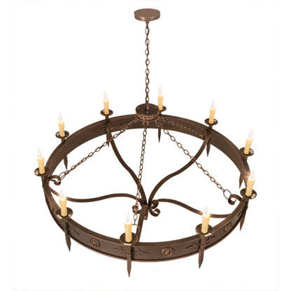 Meyda Tiffany Calandra 10 Light 66" Wide Taper Candle Style Chandelier