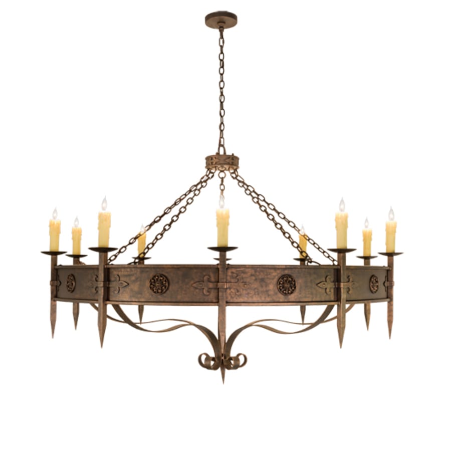 Meyda Tiffany Calandra 10 Light 66" Wide Taper Candle Style Chandelier