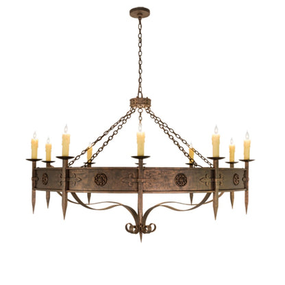 Meyda Tiffany Calandra 10 Light 66" Wide Taper Candle Style Chandelier