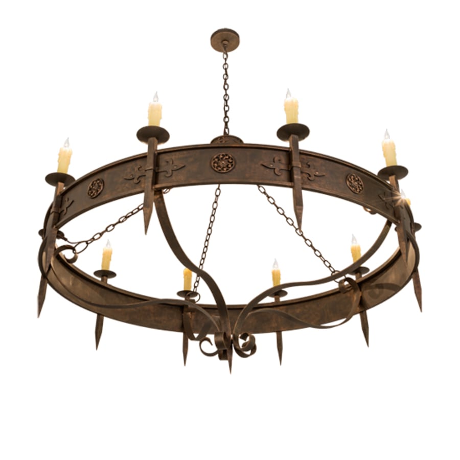 Meyda Tiffany Calandra 10 Light 66" Wide Taper Candle Style Chandelier