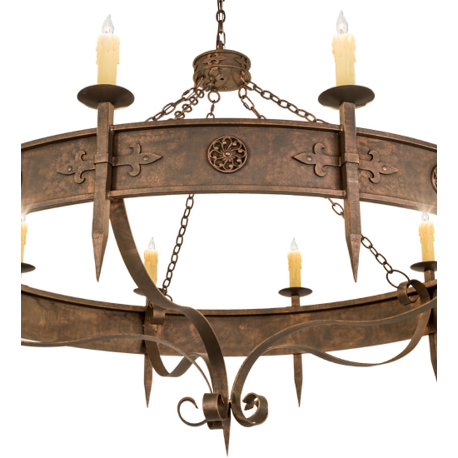 Meyda Tiffany Calandra 10 Light 66" Wide Taper Candle Style Chandelier