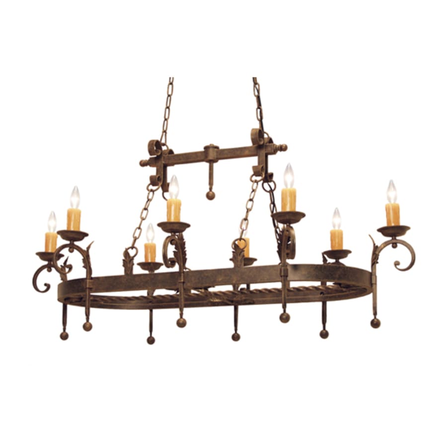 Meyda Tiffany Andorra 8 Light 54" Wide Taper Candle Linear Pendant