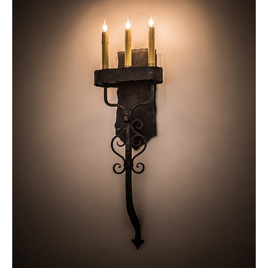 Meyda Tiffany Ahriman 3 Light 31" Tall Wall Sconce