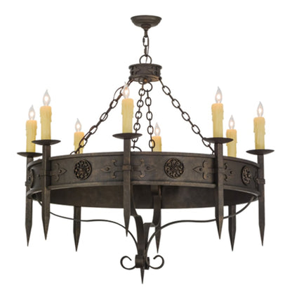 Meyda Tiffany Calandra 8 Light 42" Wide Taper Candle Style Chandelier