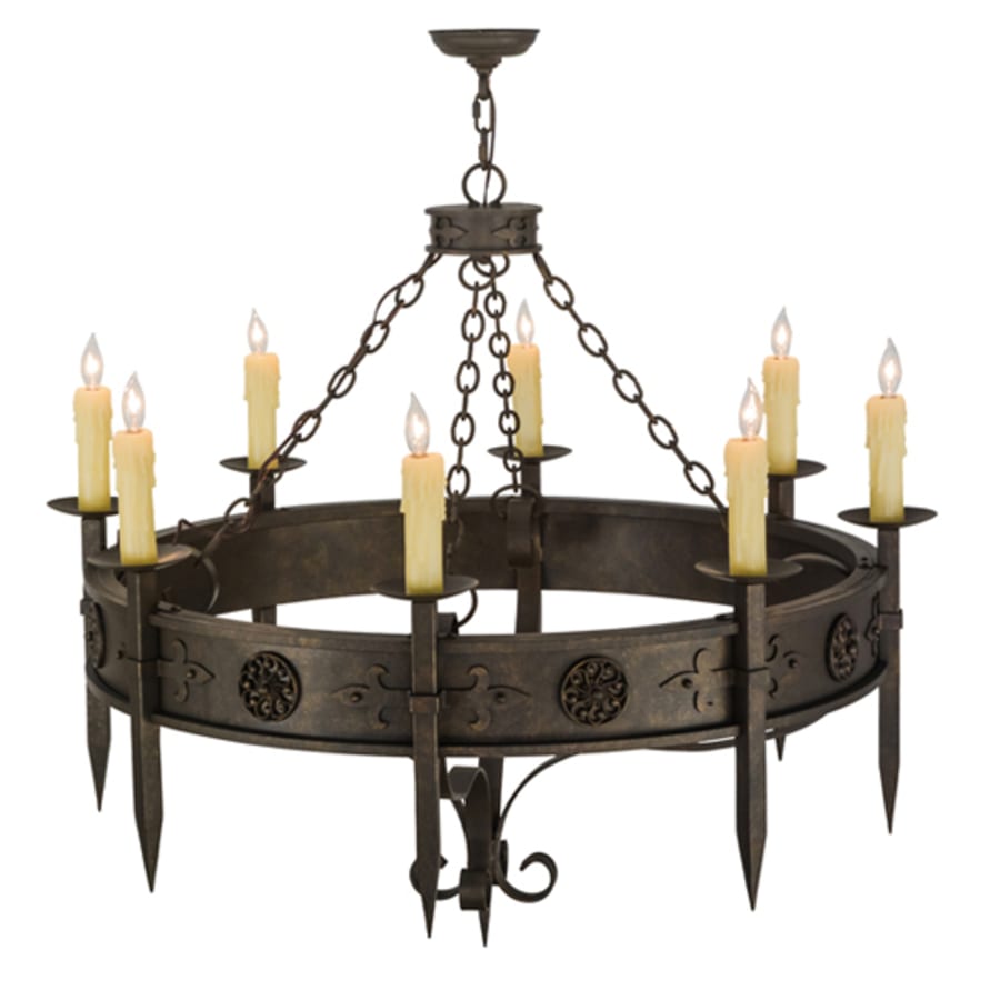 Meyda Tiffany Calandra 8 Light 42" Wide Taper Candle Style Chandelier