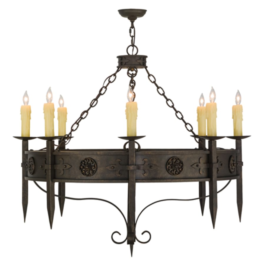 Meyda Tiffany Calandra 8 Light 42" Wide Taper Candle Style Chandelier