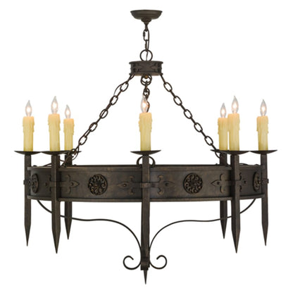 Meyda Tiffany Calandra 8 Light 42" Wide Taper Candle Style Chandelier