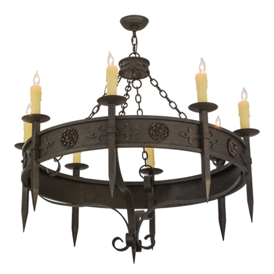 Meyda Tiffany Calandra 8 Light 42" Wide Taper Candle Style Chandelier