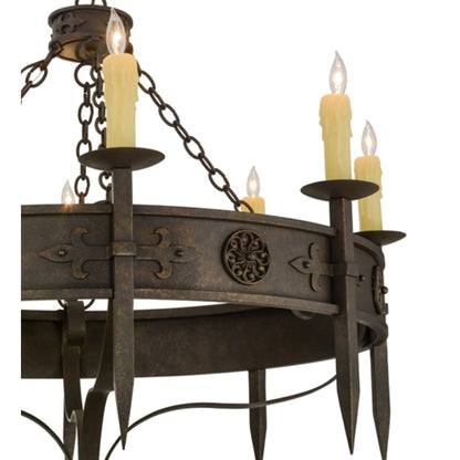 Meyda Tiffany Calandra 8 Light 42" Wide Taper Candle Style Chandelier