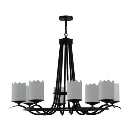 Meyda Tiffany Octavia 8 Light 48" Wide Pillar Candle Style Chandelier
