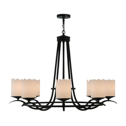Meyda Tiffany Octavia 8 Light 48" Wide Pillar Candle Style Chandelier