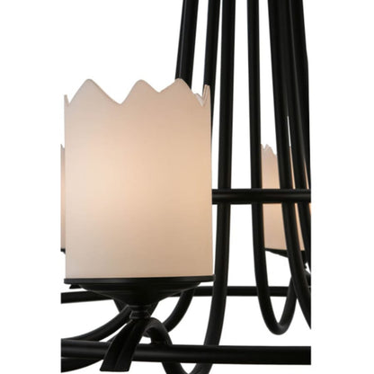 Meyda Tiffany Octavia 8 Light 48" Wide Pillar Candle Style Chandelier