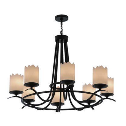 Meyda Tiffany Octavia 8 Light 48" Wide Pillar Candle Style Chandelier