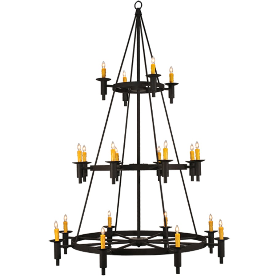 Meyda Tiffany Carella 20 Light 164" Tall Taper Candle Style Chandelier - Dark Roast Finish