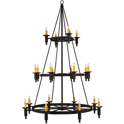 Meyda Tiffany Carella 20 Light 164" Tall Taper Candle Style Chandelier - Dark Roast Finish