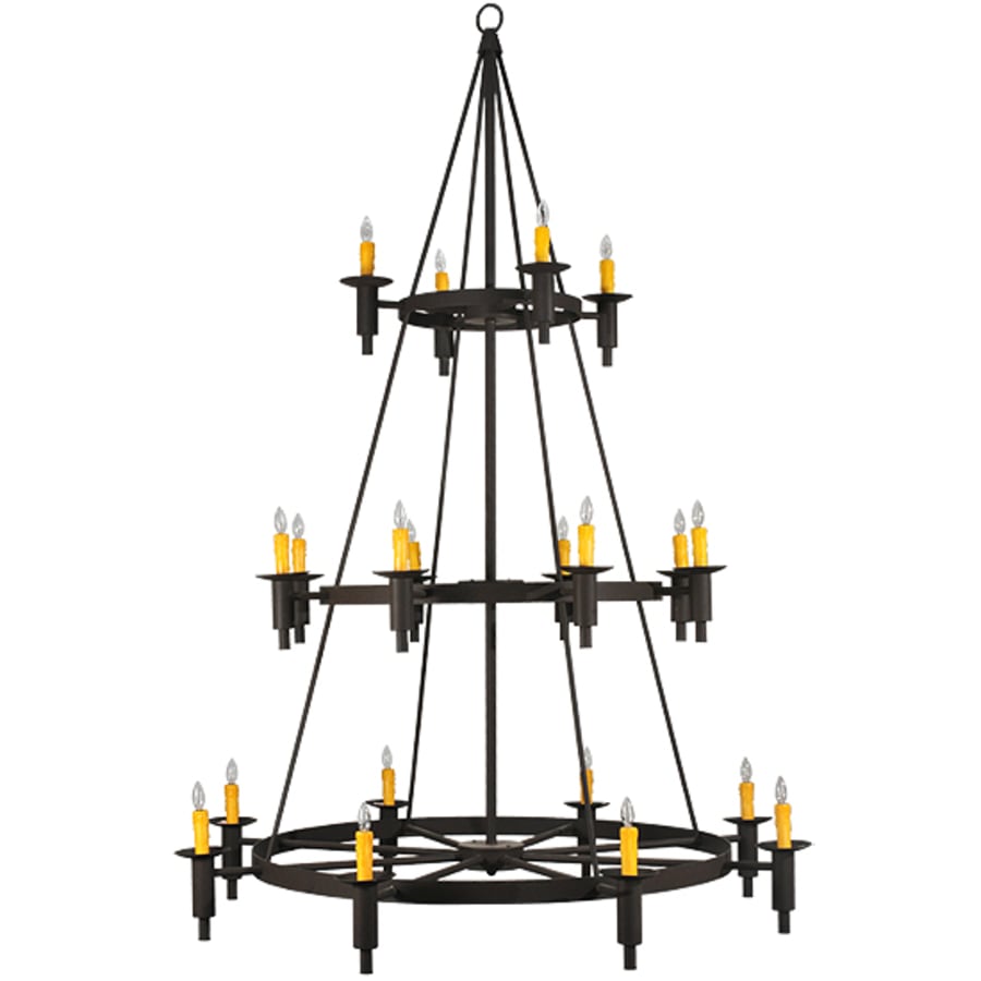 Meyda Tiffany Carella 20 Light 164" Tall Taper Candle Style Chandelier - Dark Roast Finish