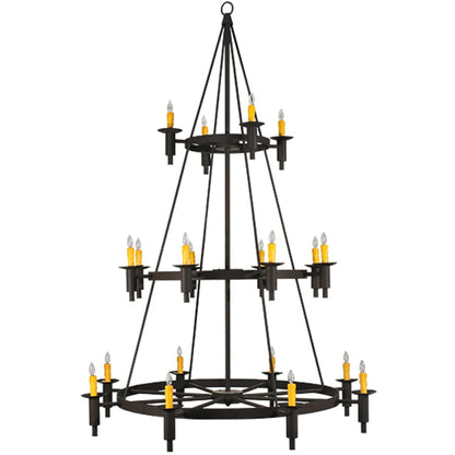Meyda Tiffany Carella 20 Light 164" Tall Taper Candle Style Chandelier - Dark Roast Finish