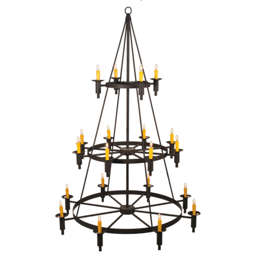 Meyda Tiffany Carella 20 Light 164" Tall Taper Candle Style Chandelier - Dark Roast Finish