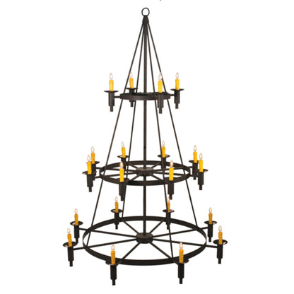 Meyda Tiffany Carella 20 Light 164" Tall Taper Candle Style Chandelier - Dark Roast Finish