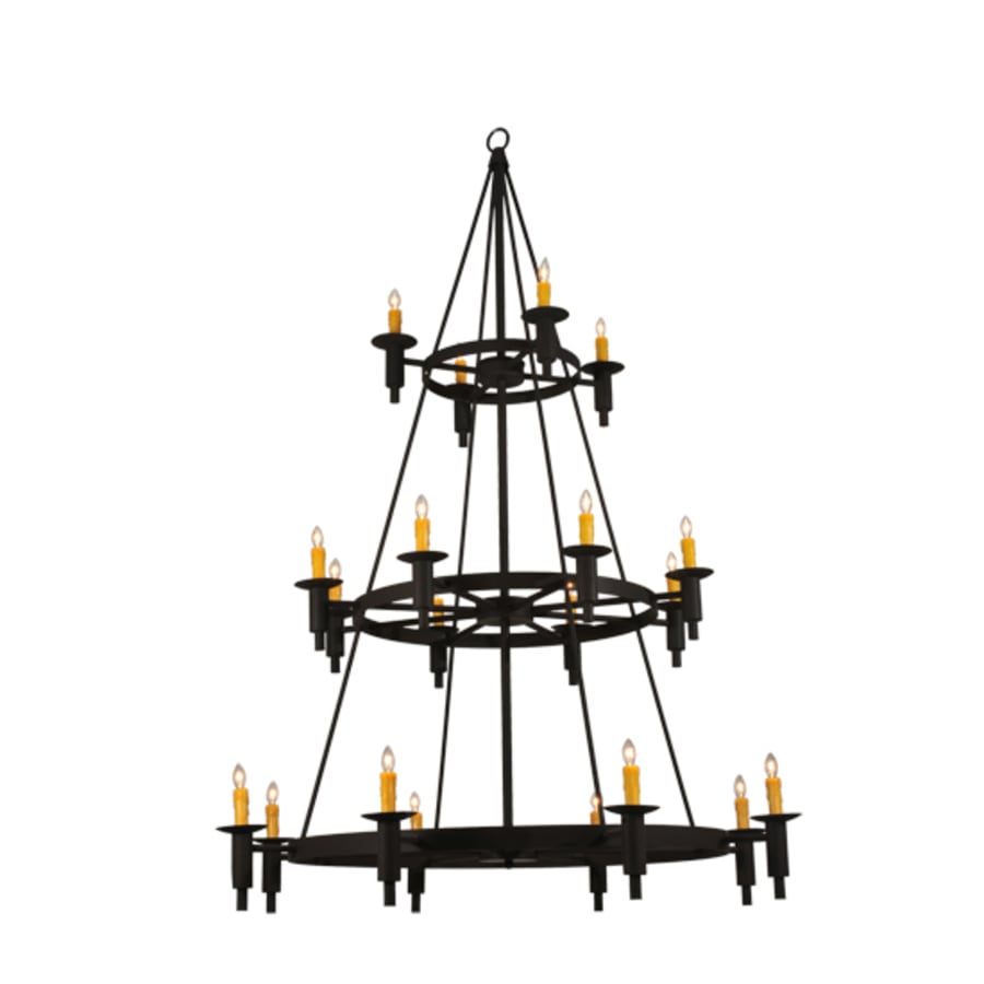 Meyda Tiffany Carella 20 Light 164" Tall Taper Candle Style Chandelier - Dark Roast Finish